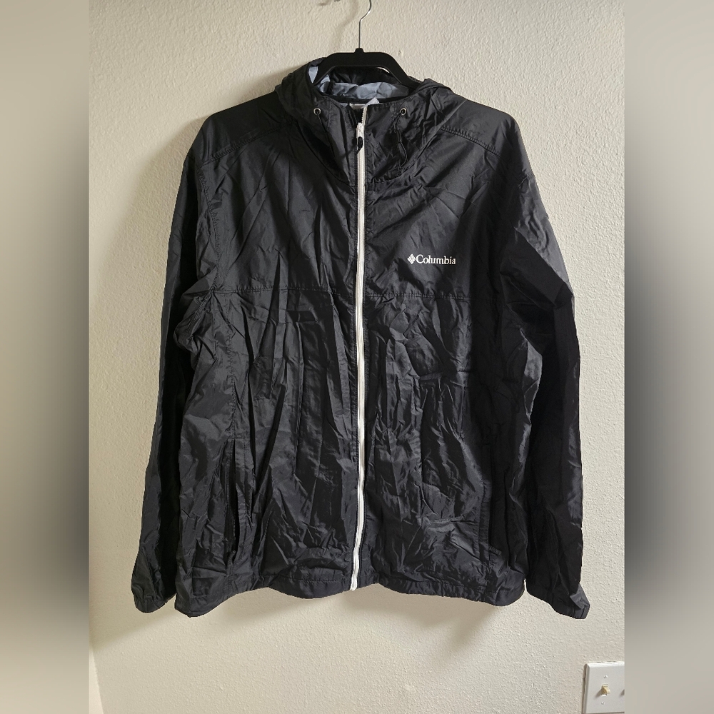 Columbia Black Windbreaker Shell Jacket